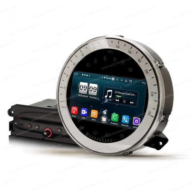 Mini Cooper (2006-2013) Mudelipõhine Android 10 auto GPS multimeediakeskus | 7" tollise ekraaniga | 4Gb RAM | 64 Gb ROM | DVD mängijaga naviraadio | Apple CarPlay USB kaabliga