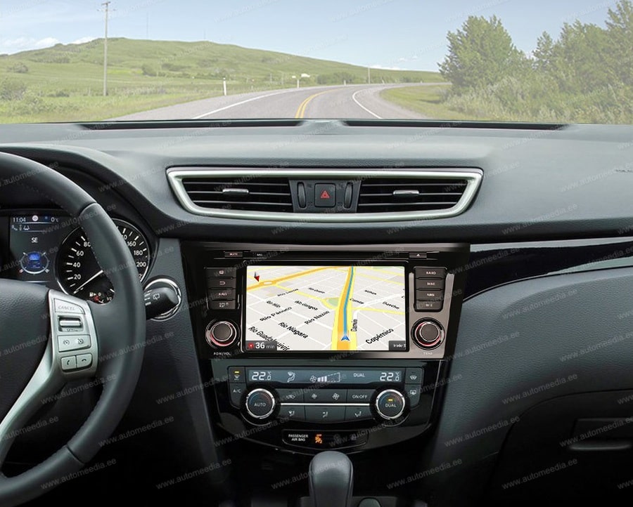 Nissan Qashqai (2016-2019)  Automedia ES8752Q Automedia ES8752Q mallikohtaisen multimediaradion soveltuvuus autoon