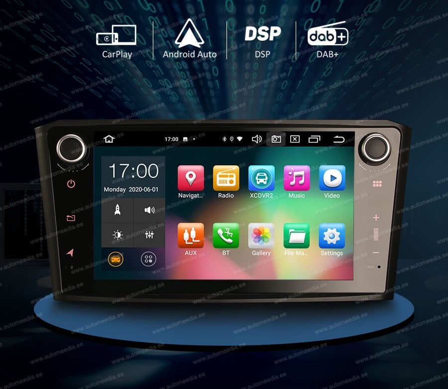Toyota Avensis T25 (2002-2008)  Automedia ES8107A merkkikohtainen Android GPS multimedia näyttösoitin