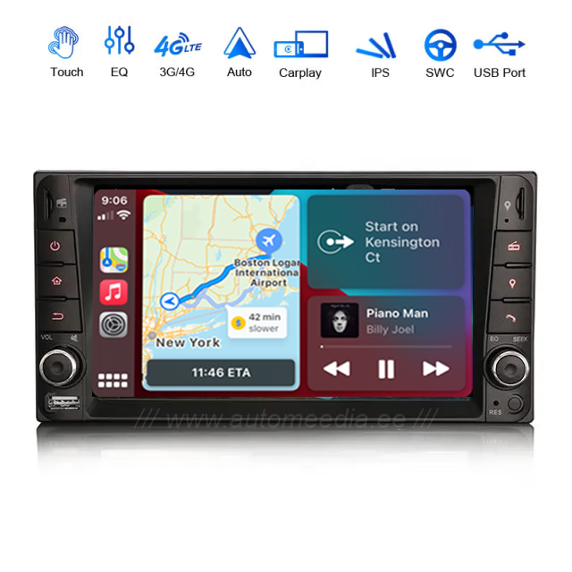 Toyota Hilux (2001-2011) | RAV4 (2000-2005) | LC100 Android 12 | Автомобильная магнитола с GPS навигацией