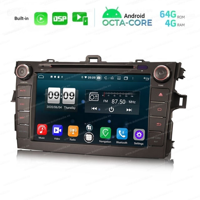Toyota Corolla (2007-2013) Mudelipõhine Android 10 auto GPS multimeediakeskus | 8