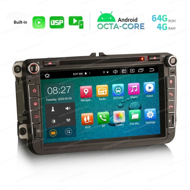 VW Passat B6 | B7 | Multivan | Transporter T5 | T6 | Amarok | Tiguan | Touran | Sharan Mudelipõhine Android 10 auto GPS multimeediakeskus | 8