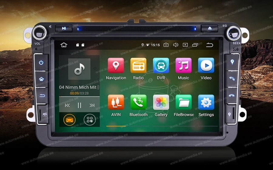 VW Passat B6 | B7 | Multivan | Transporter T5 | T6 | Amarok | Tiguan | Touran | Sharan Automedia ES8105V Car multimedia GPS player with Custom Fit Design