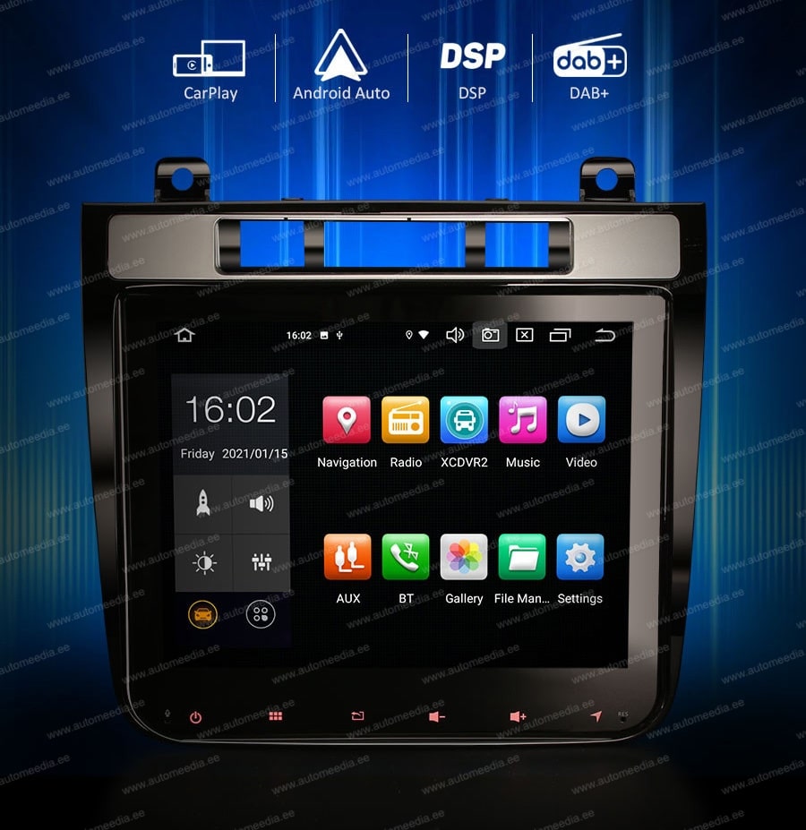 VW Touareg (2010-2017)  Automedia ES8141T merkkikohtainen Android GPS multimedia näyttösoitin