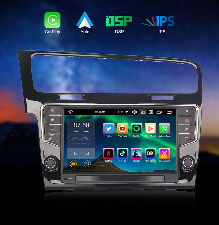 Automedia ES8511G merkkikohtainen Android GPS multimedia näyttösoitin
