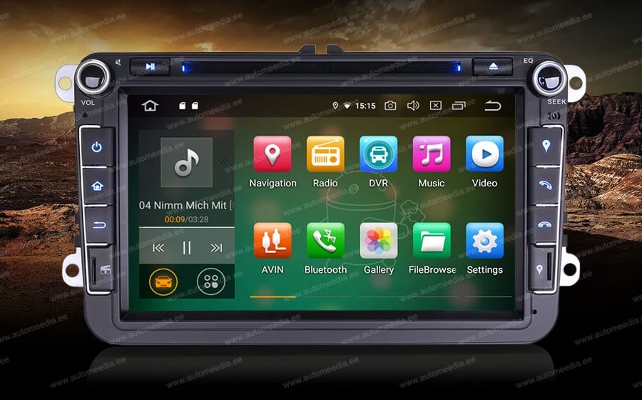 Automedia ES8515V merkkikohtainen Android GPS multimedia näyttösoitin