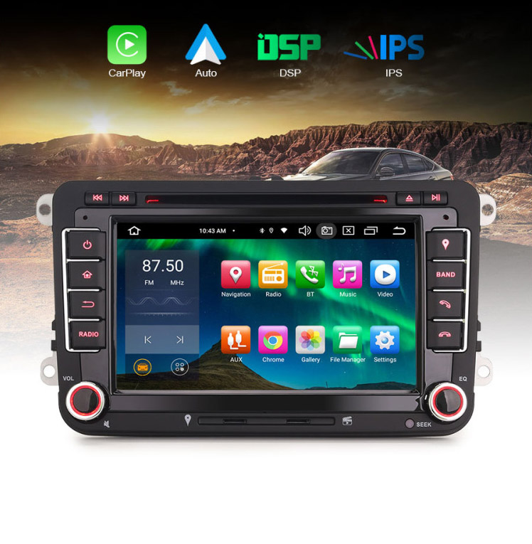 Automedia ES8548V  Auto multivides GPS atskaņotājs ar pielāgotu dizainu