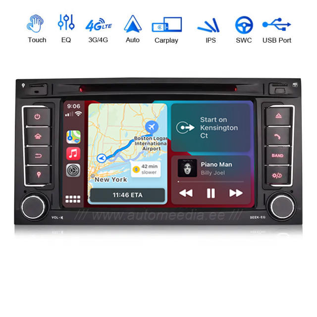 VW Touareg | Multivan | Transporter | (2004-2010) Android 12 | auto GPS radio ja multimedia näyttösoitin