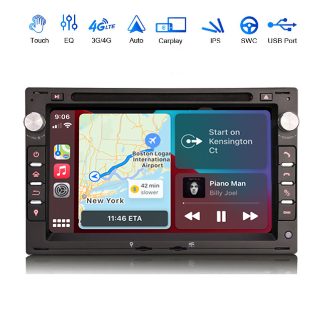 Volkswagen Transporter -09 | Passat B5 | Golf IV Android 12 | auto GPS radio ja multimedia näyttösoitin