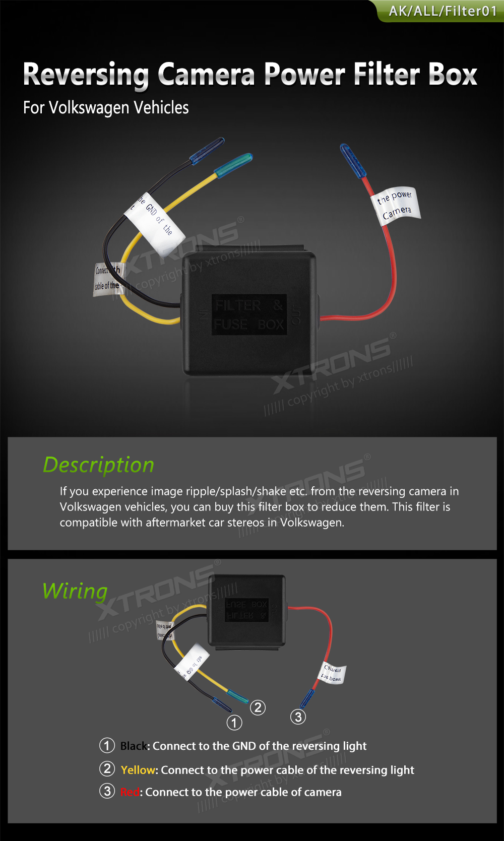 Camera power filter