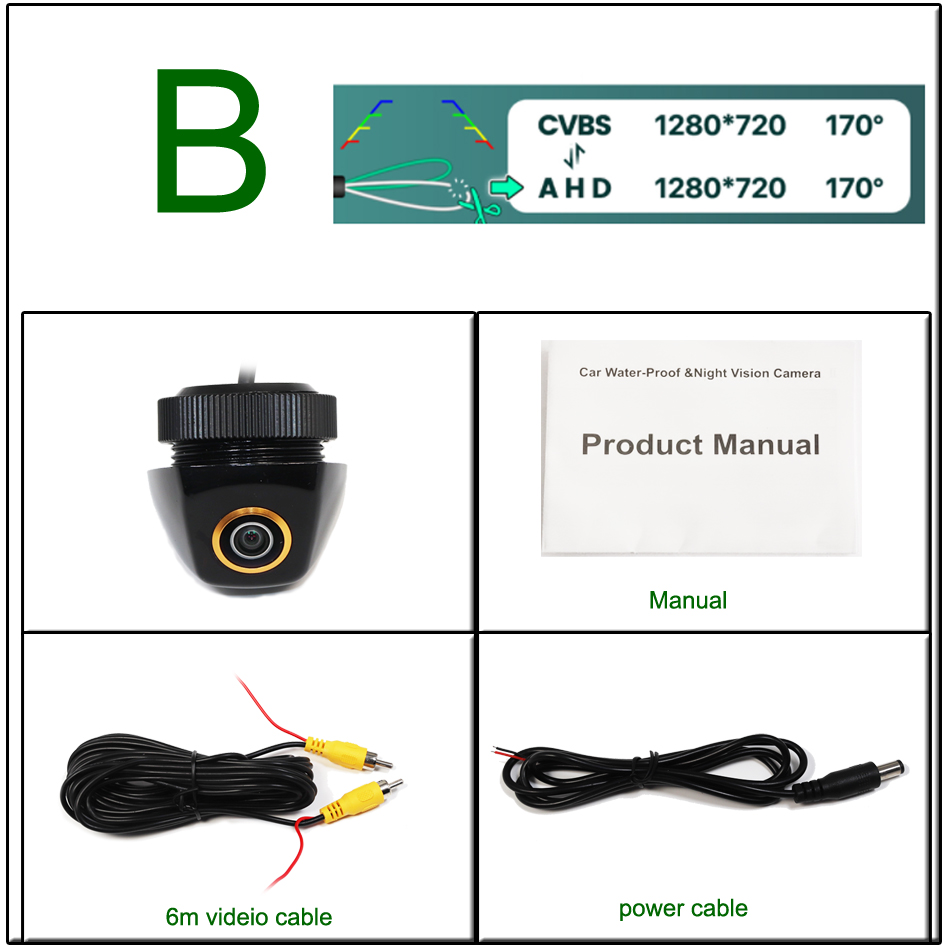 BMW E-seeria AHD tagurduskaamera kinnitusega numbrivalgustus-paneeli alla, originaal kaamera pesasse