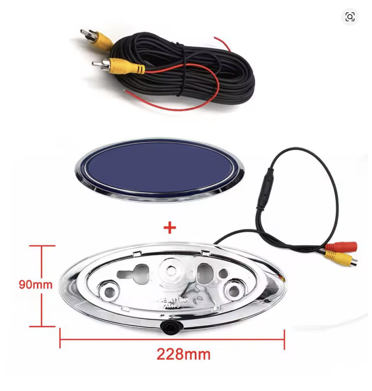 Ford Ranger Explorer T6 tagaluugi käepidemega AHD Tagurduskaamera