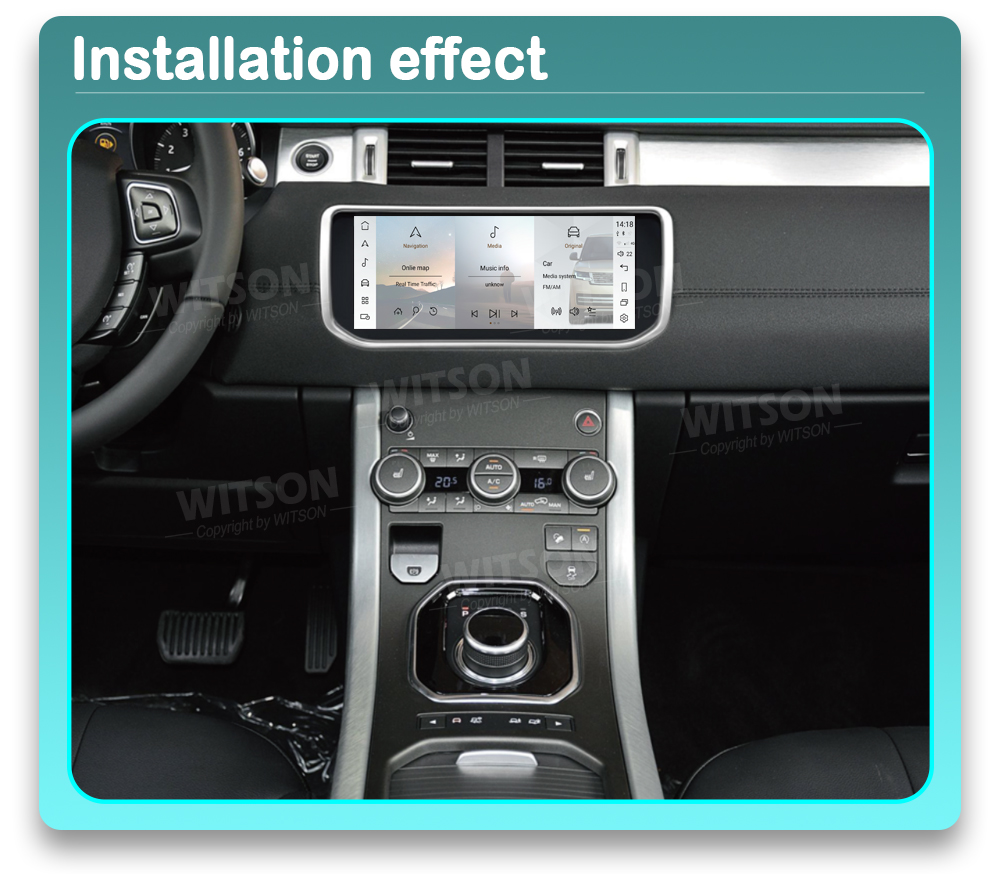 Range Rover Evoque (L538) 2012-2018 Android 13 / 14  | GPS autoraadio ja multimeedia keskus