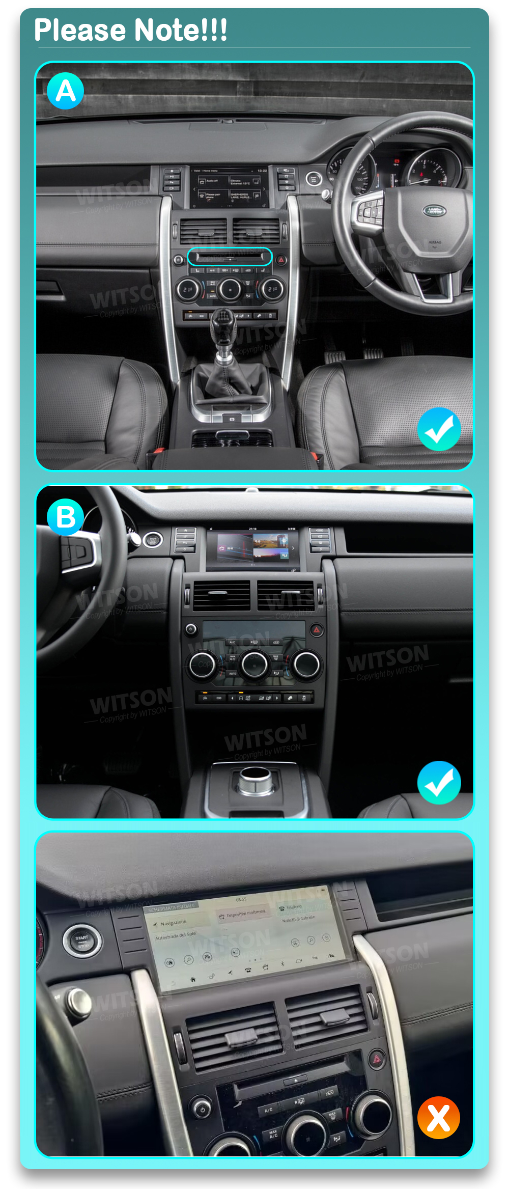 Land Rover Discovery Sport (L550) 2014-2019   3215S raadio sobivus autole