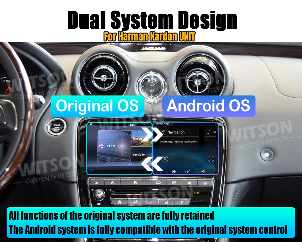 Jaguar F-Type 2012-2020 Android 13 / 14  | GPS autoraadio ja multimeedia keskus