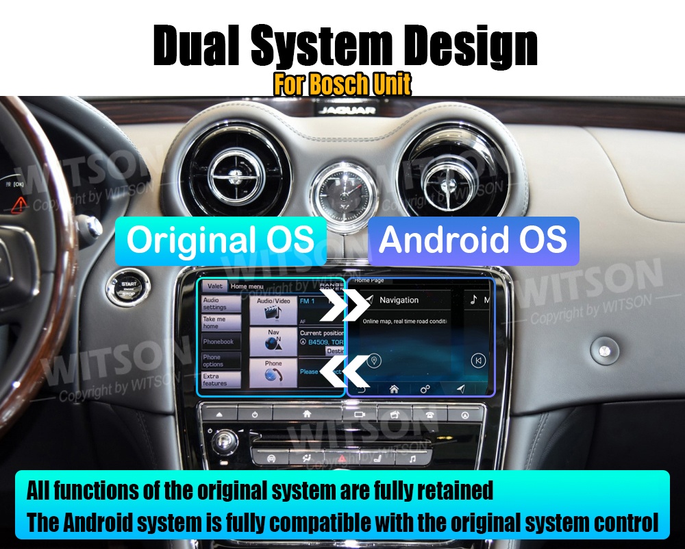 Jaguar F-Type 2012-2020 Android 13 / 14  | GPS autoraadio ja multimeedia keskus