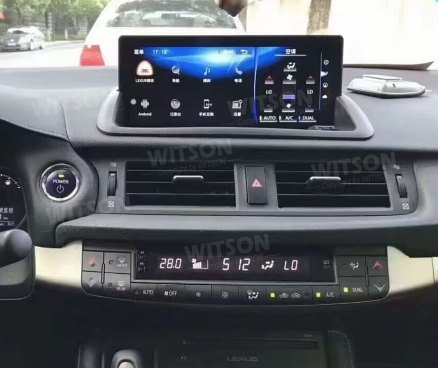 Lexus CT 2011-2019 Android 13 / 14  | GPS autoraadio ja multimeedia keskus