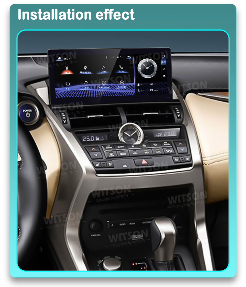 Lexus NX 2014-2016 Android 13 / 14  | GPS autoraadio ja multimeedia keskus