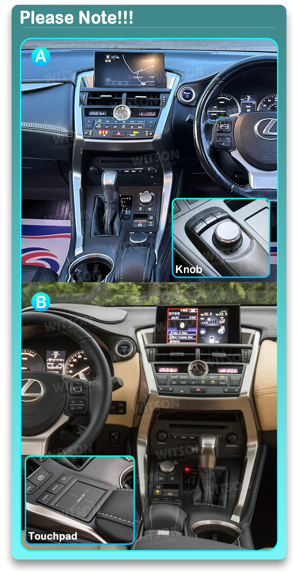 Lexus NX 2014-2016   3611 raadio sobivus autole