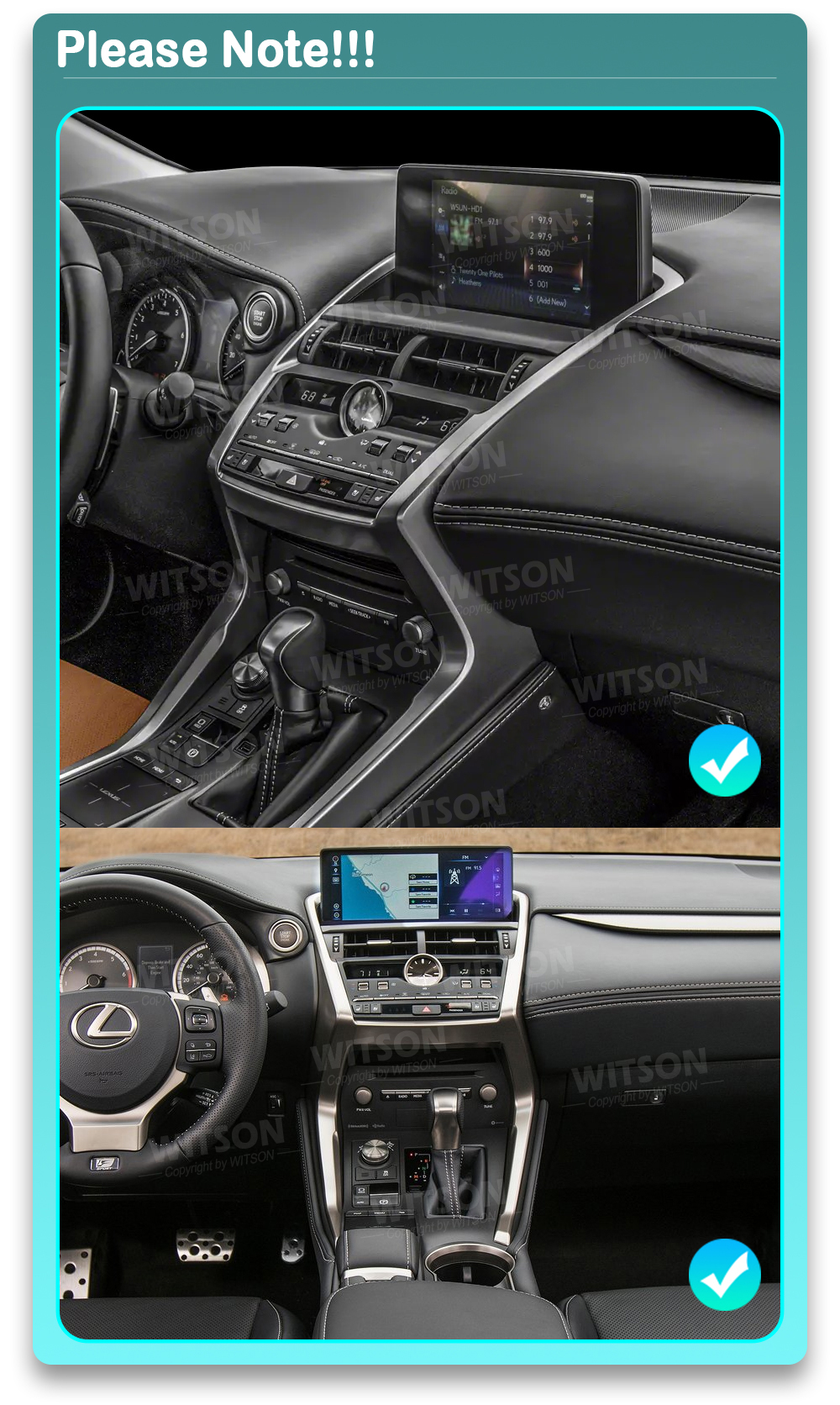 Lexus NX 2017-2021   3612 raadio sobivus autole