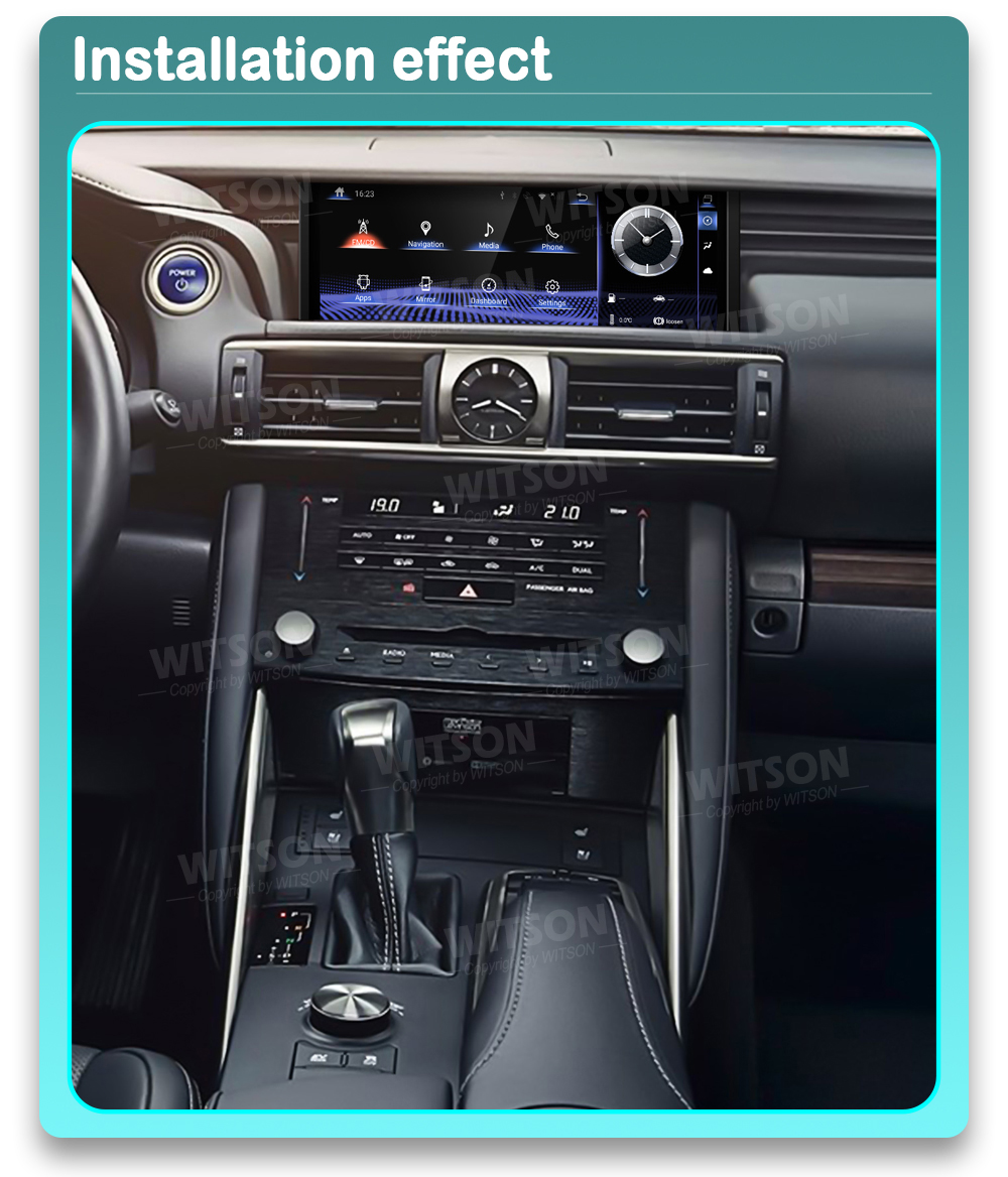 Lexus IS 2013-2019 Android 13 / 14  | GPS autoraadio ja multimeedia keskus