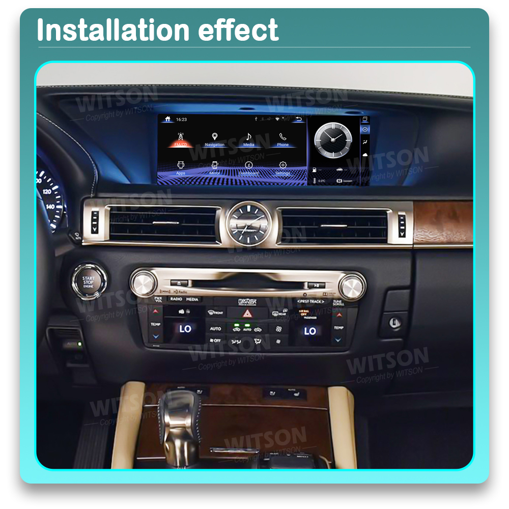 Lexus GS 2012-2016 Android 13 / 14  | GPS autoraadio ja multimeedia keskus