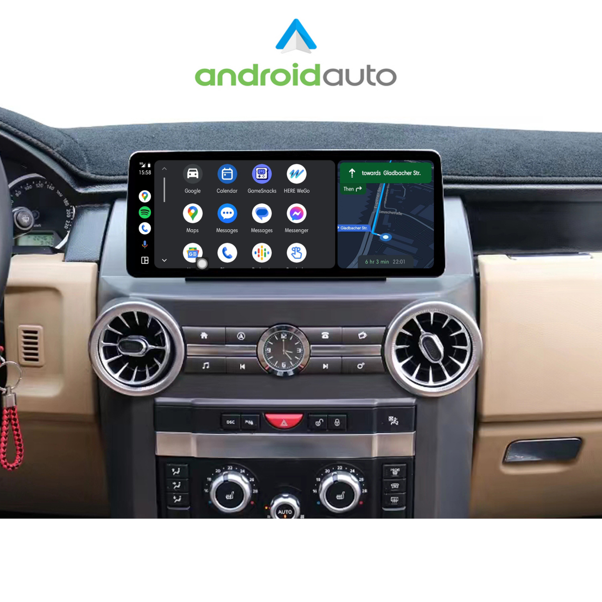 Land Rover Discovery 3 (L319) 2004-2010 (DENSO System) Android 13 / 14  | GPS autoraadio ja multimeedia keskus