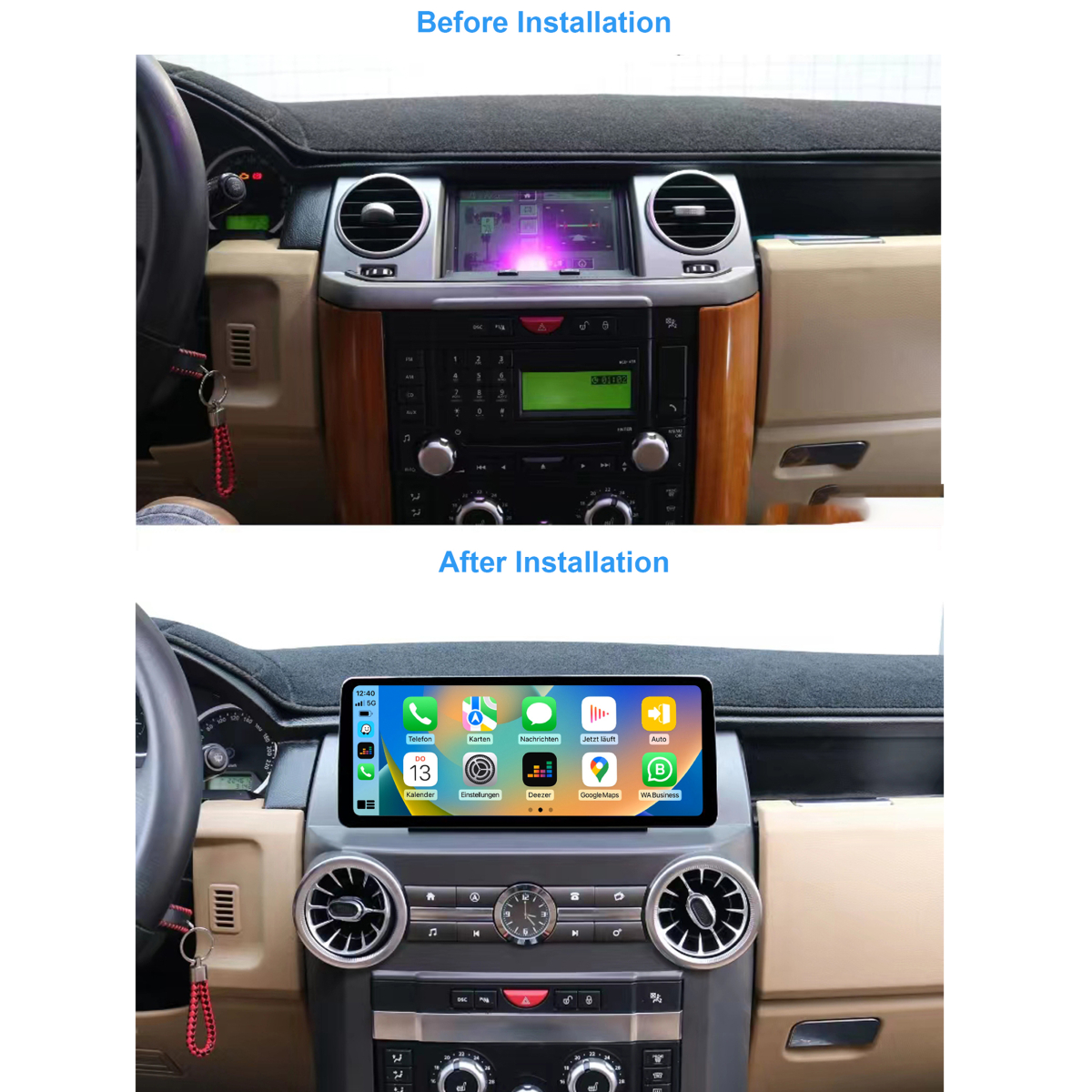 Land Rover Discovery 3 (L319) 2004-2010 (DENSO System) Android 13 / 14  | GPS autoraadio ja multimeedia keskus