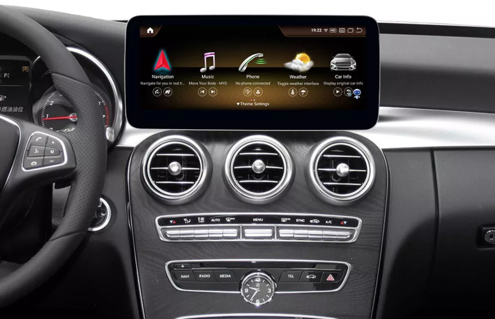 Mercedes-Benz V-Class (2015-2020) | C-Class (2015-2018) | GLC (2015-2018) | X-Class W470 (2015-2019) | NTG5.0 | NTG5.2 Automedia EW-BZQH8CV-NTG5Y merkkikohtainen Android GPS multimedia näyttö