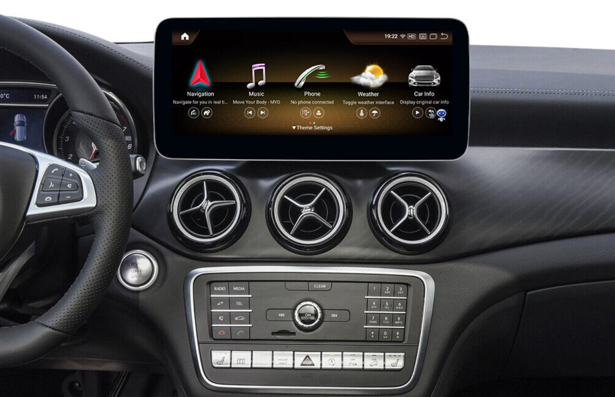 Mercedes-Benz A-Class | GLA | CLA | W176 | C117 | X156 (2016-2018) Automedia EW-BZQH8GLA-NTG5Y merkkikohtainen Android GPS multimedia näyttö