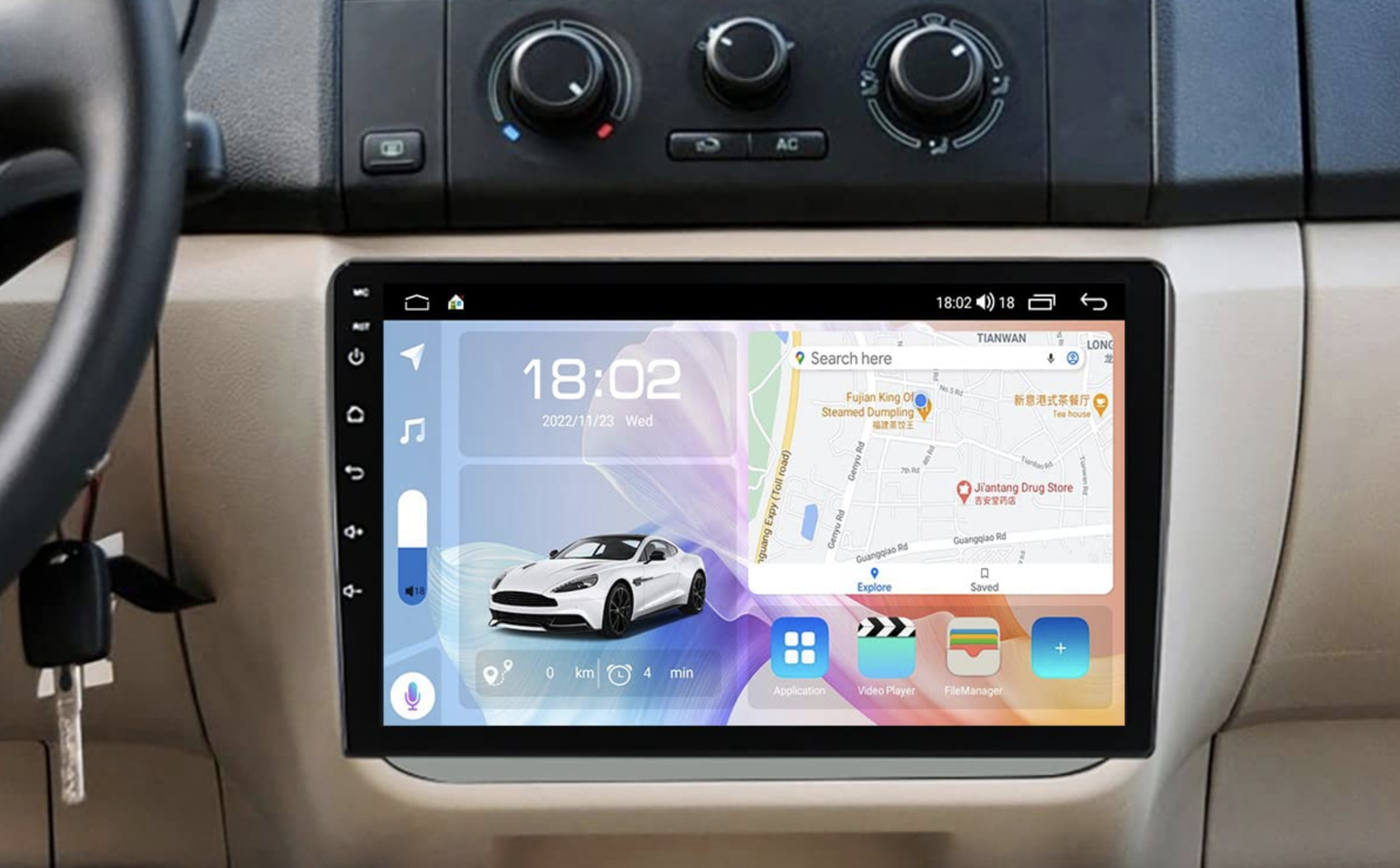 Automedia F0486 Mudelikohane android multimeediakeskus gps naviraadio