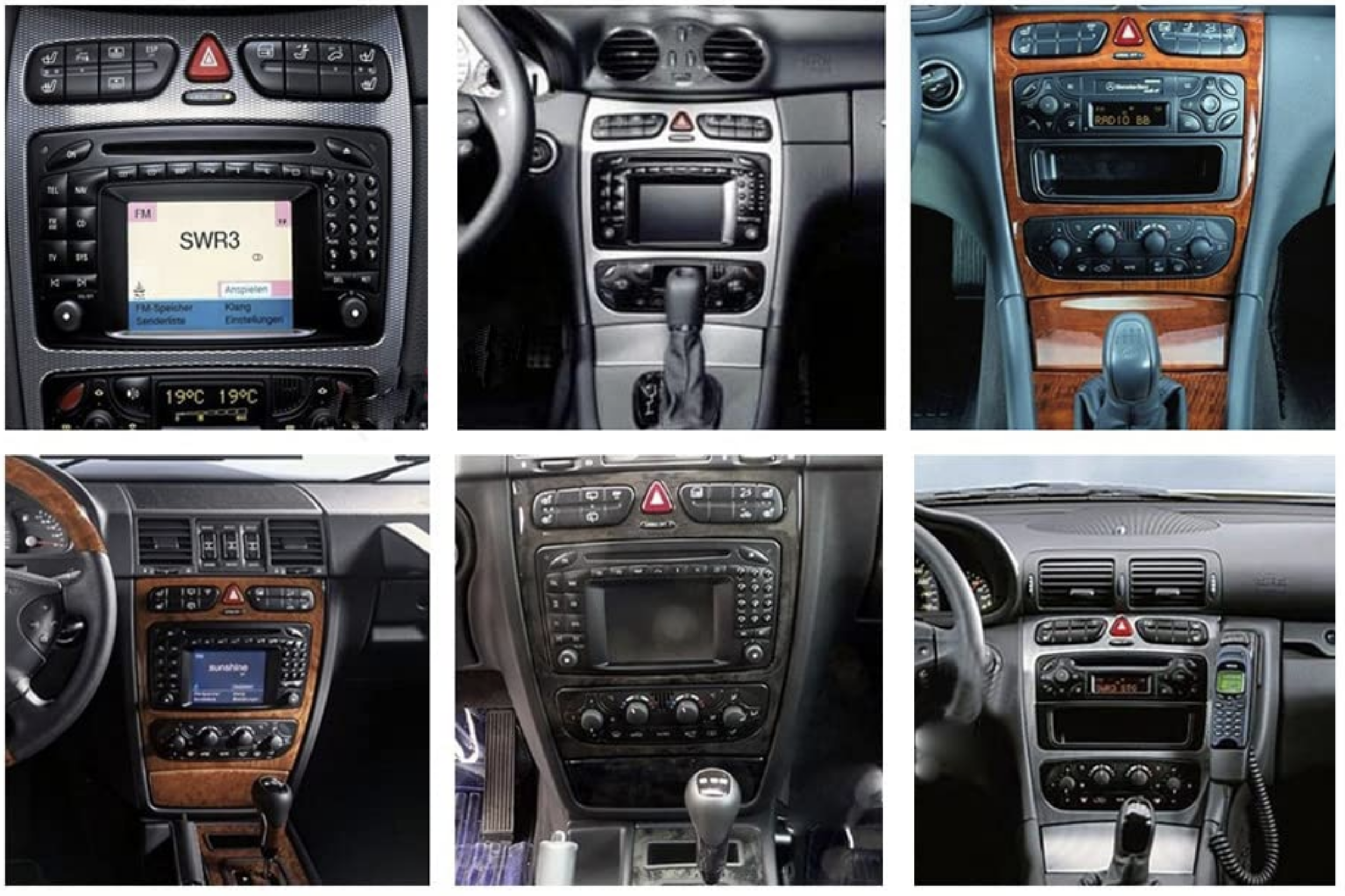 Mercedes-Benz CLK (1998-2004) | C-Class (2000-2004) | G-Class (1998-2006) | Vito & Viano (2003-2006)  Automedia F0566 raadio sobivus autole