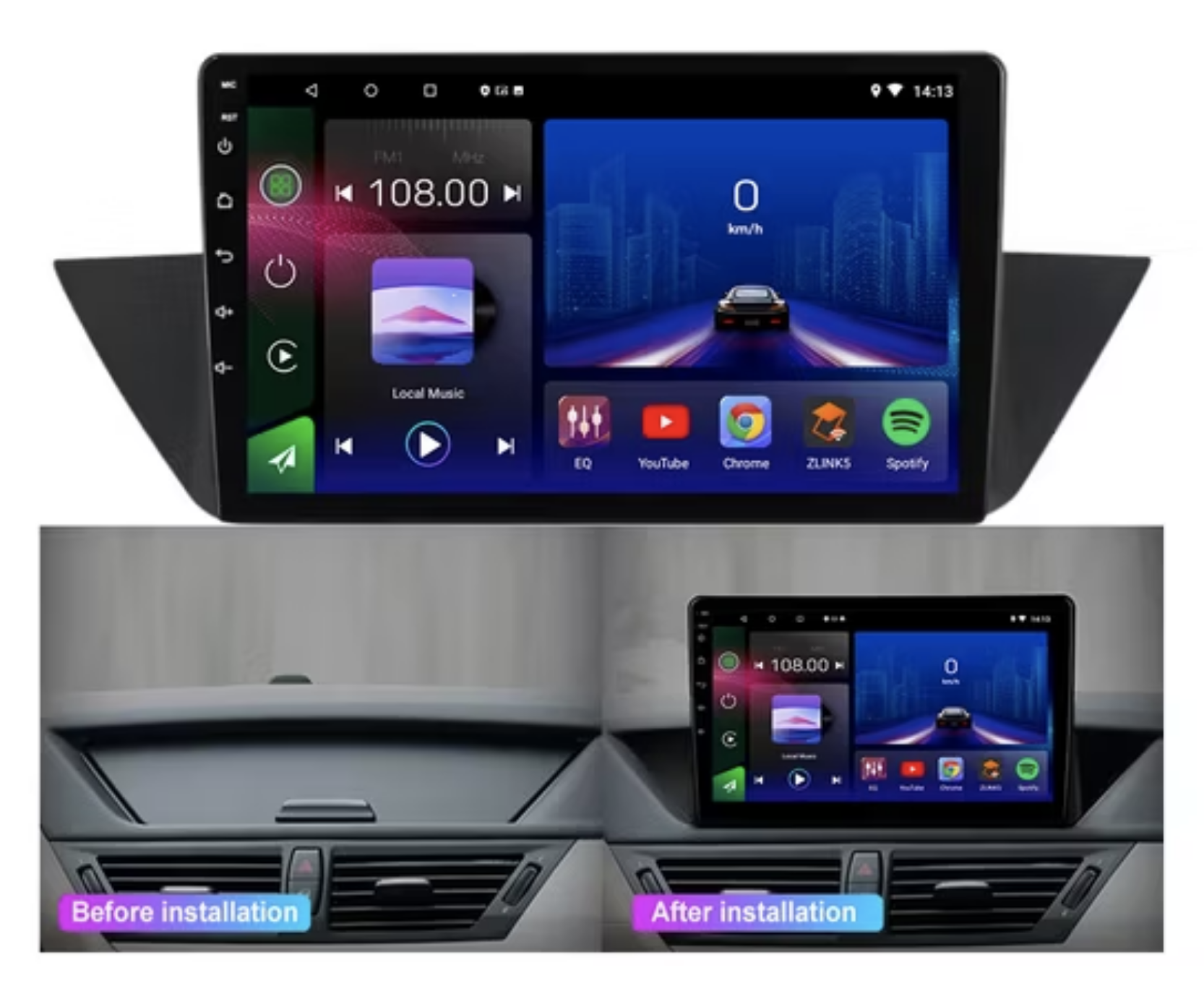 Automedia F0846 Mudelikohane android multimeediakeskus gps naviraadio