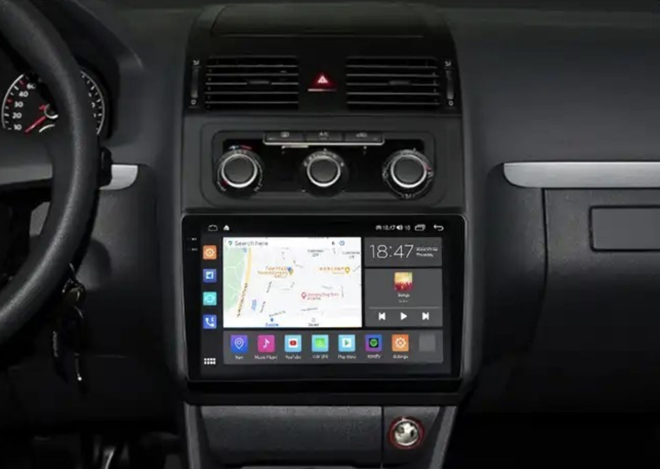 Automedia F1002 Mudelikohane android multimeediakeskus gps naviraadio
