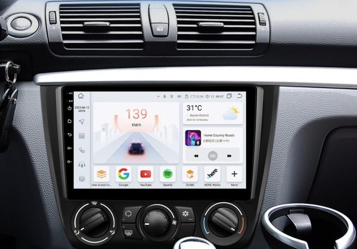 Automedia F1011 Mudelikohane android multimeediakeskus gps naviraadio