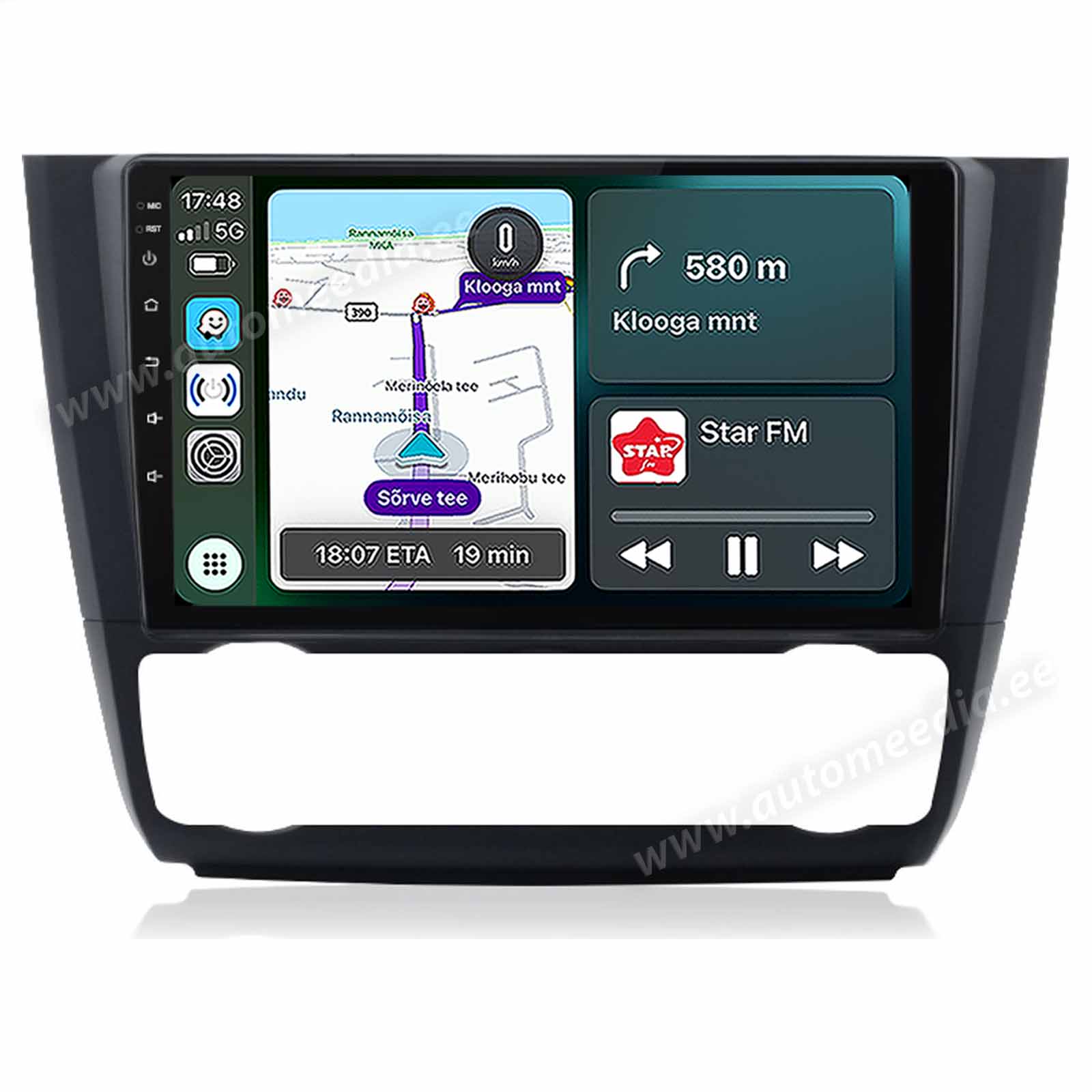 BMW 1. ser. E81 | E82 | E87 | E88 (2004-2012) w/o orig. screen Auto Clima Android  | GPS autoraadio ja multimeedia keskus