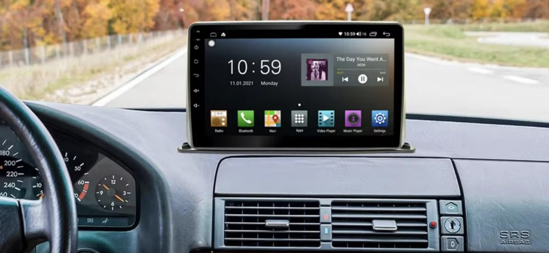 Automedia F1117 Mudelikohane android multimeediakeskus gps naviraadio