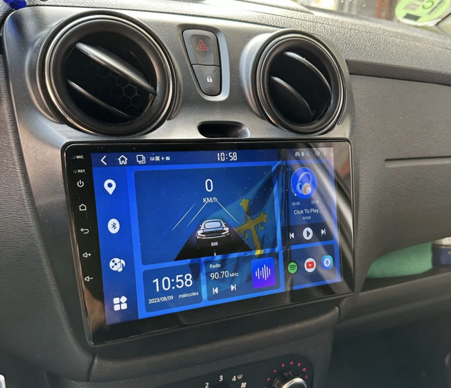 Automedia F1132 Mudelikohane android multimeediakeskus gps naviraadio