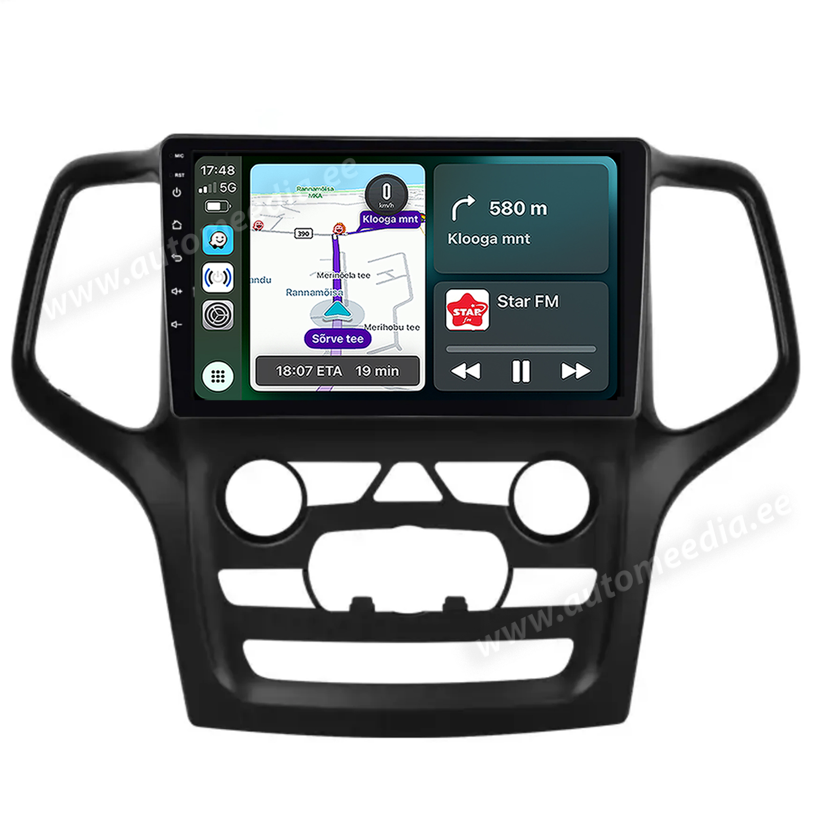 Jeep Grand Cherokee (2013-2022) Android | auto GPS radio ja multimedia näyttösoitin