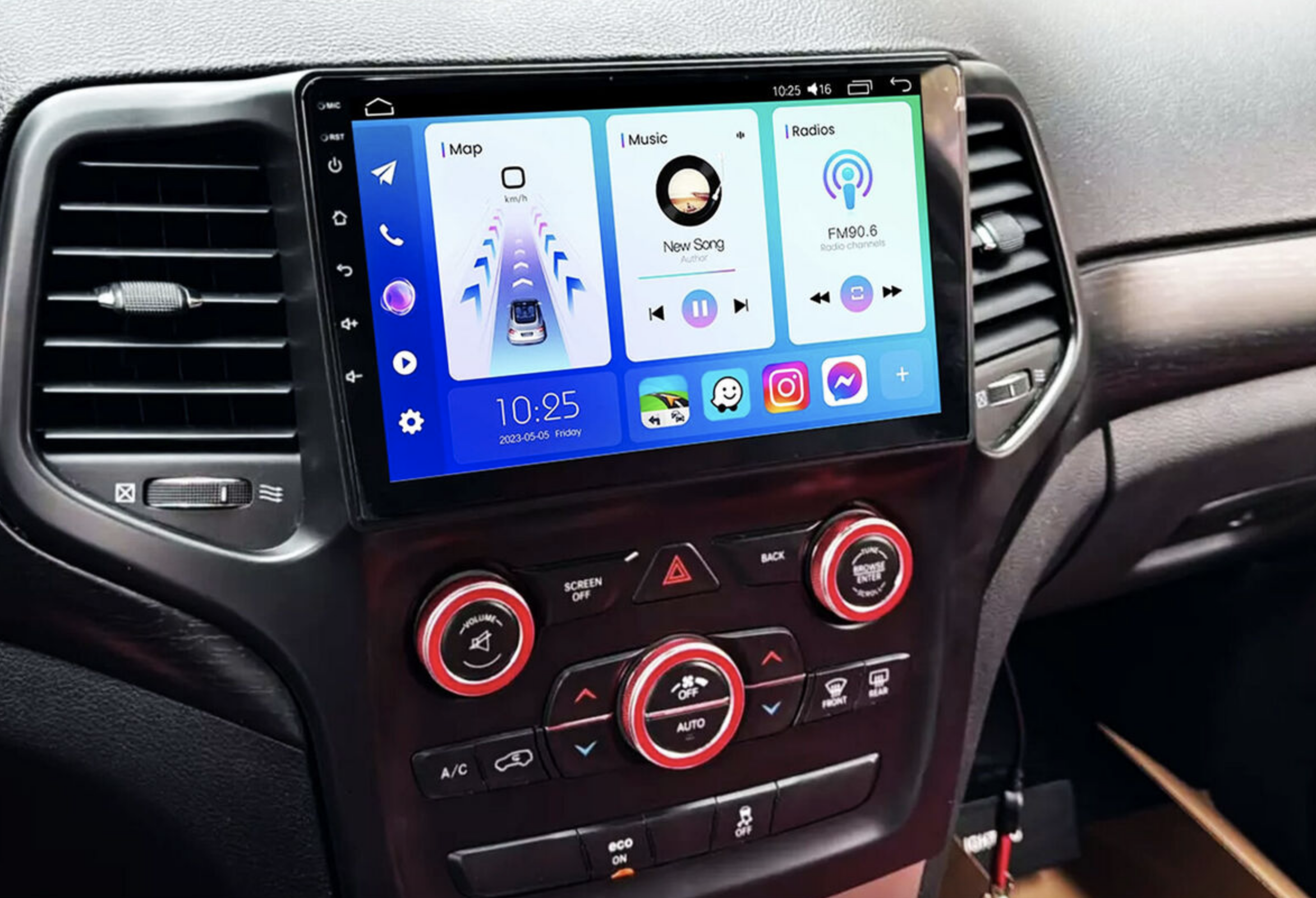 Automedia F1841 merkkikohtainen Android GPS multimedia näyttösoitin