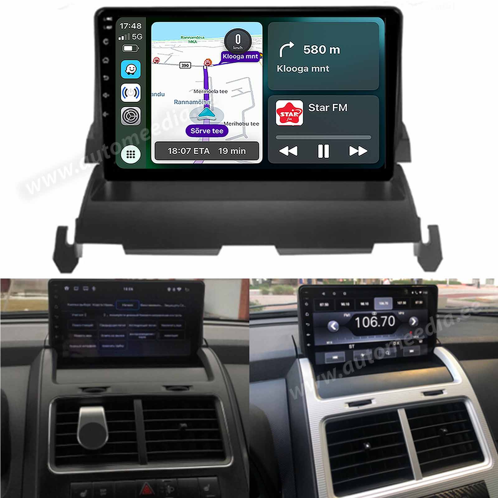 Dodge Journey (2008-2011) Android | auto GPS radio ja multimedia näyttösoitin