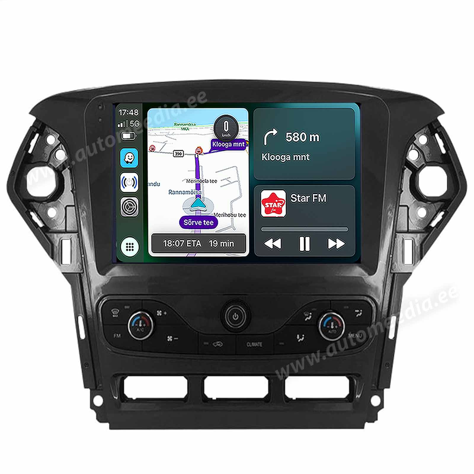 Ford Mondeo (2010-2014) w. Climate Panel Android  | GPS autoraadio ja multimeedia keskus