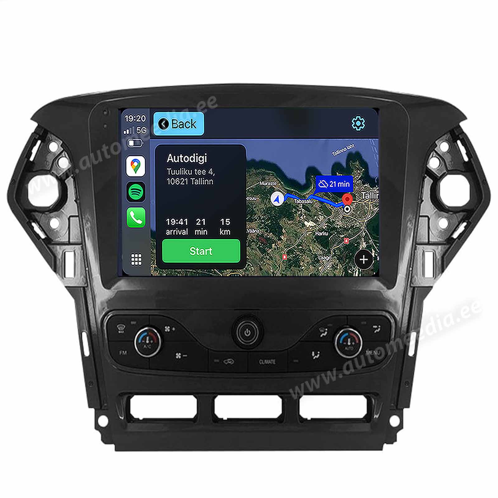 Ford Mondeo (2010-2014) w. Climate Panel Android  | GPS autoraadio ja multimeedia keskus