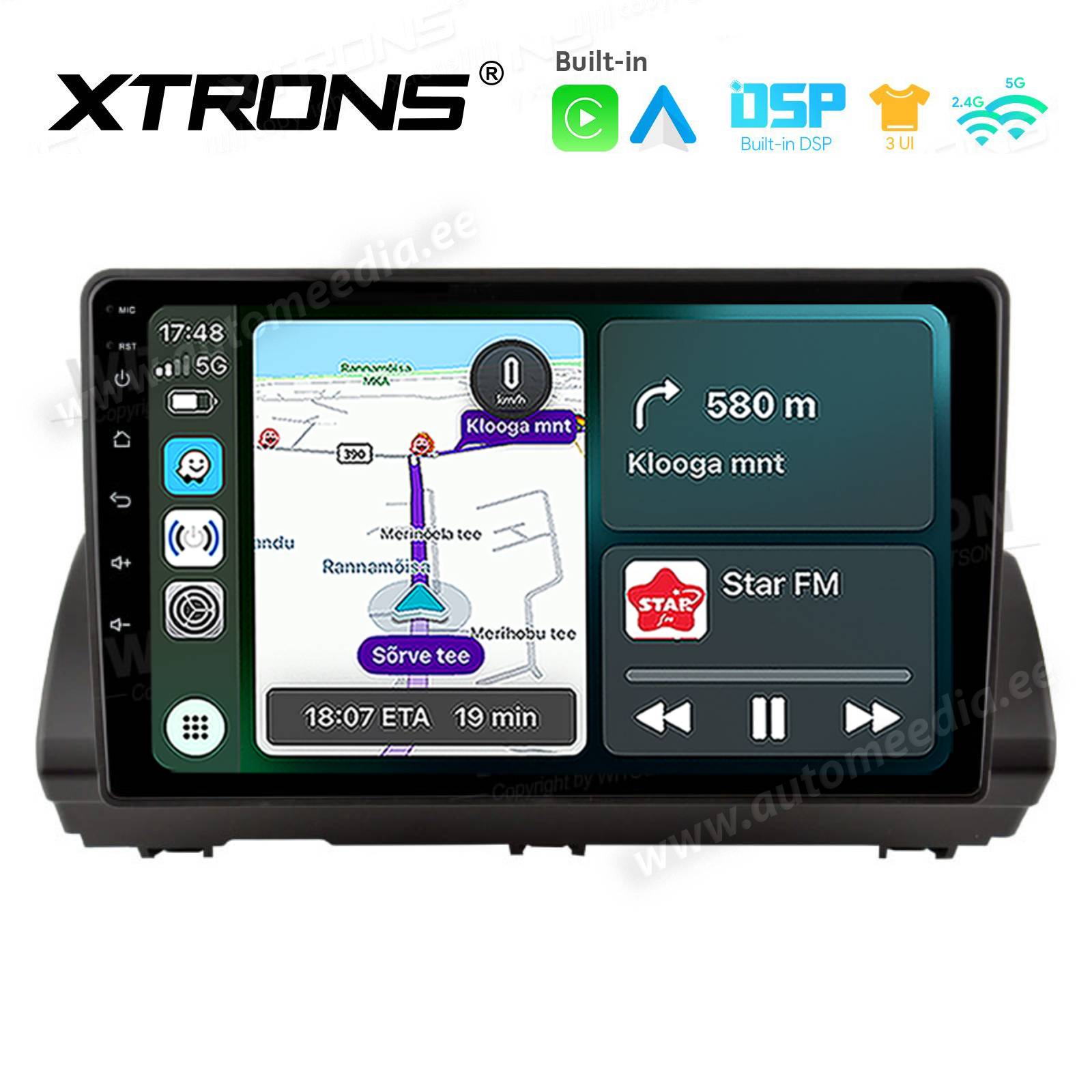 Dacia Sandero (2021-2025) Android  | GPS autoraadio ja multimeedia keskus