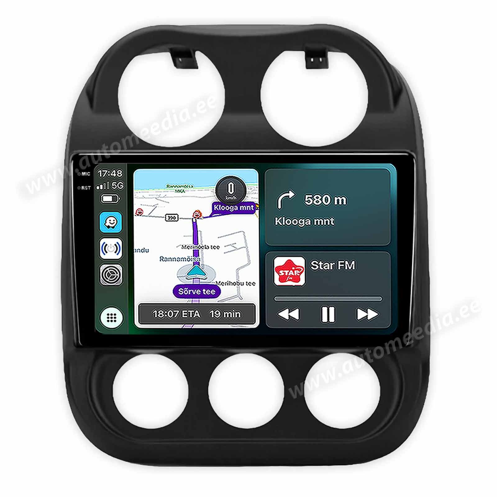 Jeep Compass  (2007 - 2016) Android  | GPS autoraadio ja multimeedia keskus