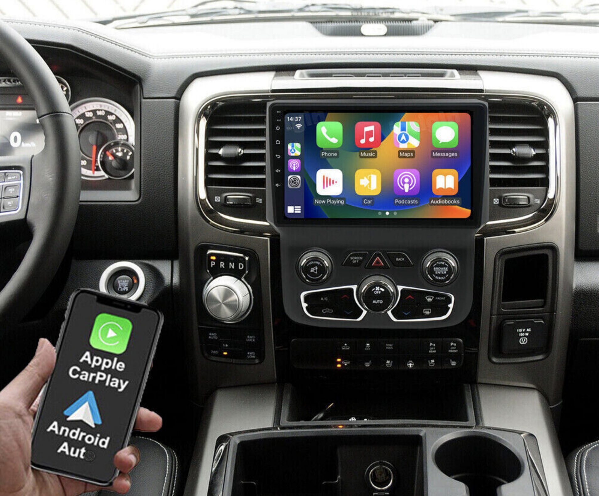 Automedia F9840 Car multimedia GPS player with Custom Fit Design