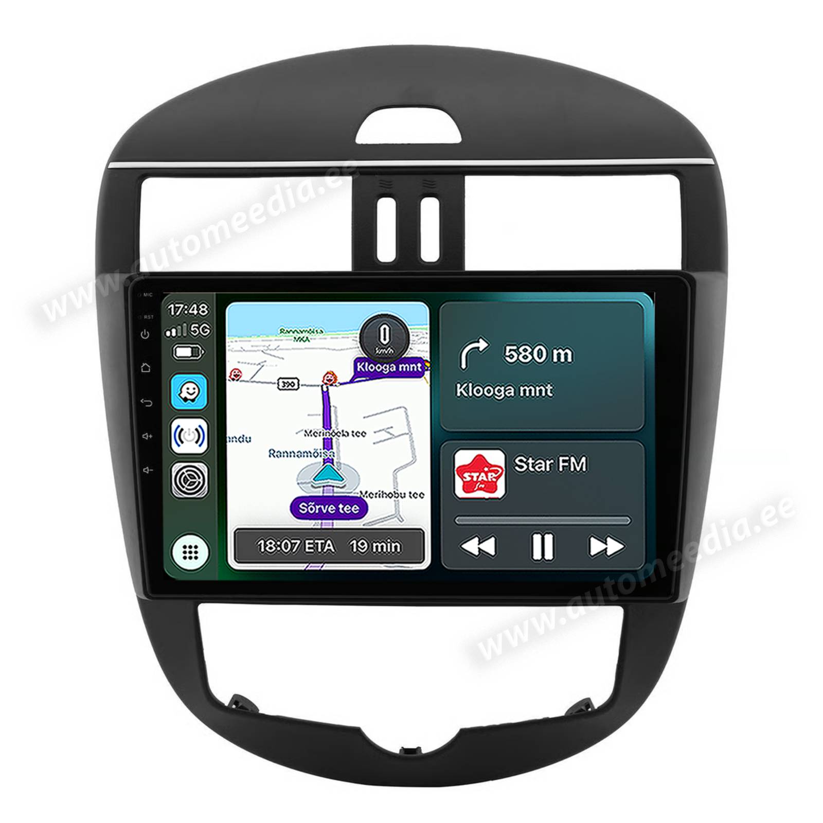 Nissan Pulsar (2014-2018) Android  | GPS auto radio un multimediju centrs
