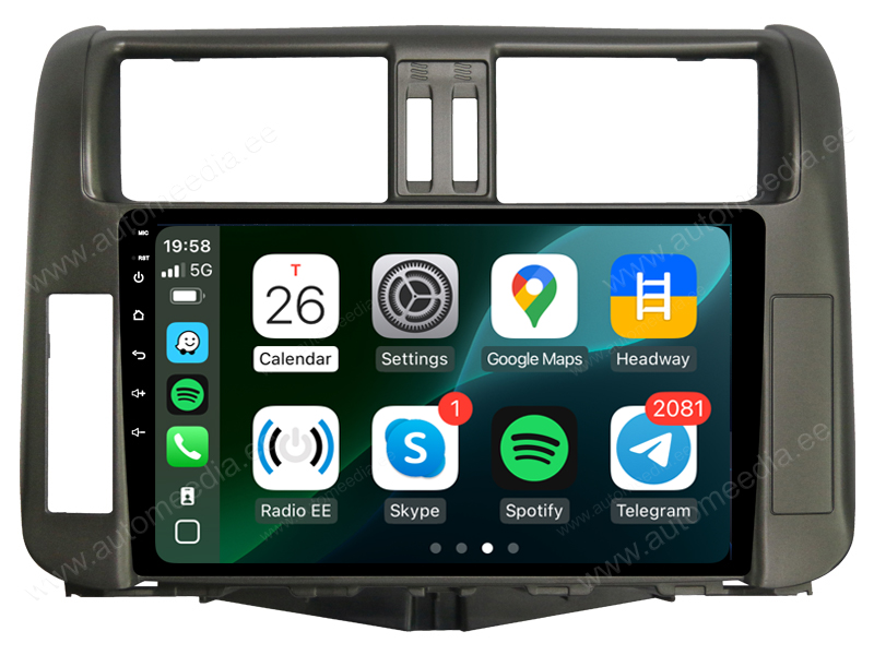 Toyota Land Cruiser 150 (2009 - 2013) Android  | GPS autoraadio ja multimeedia keskus