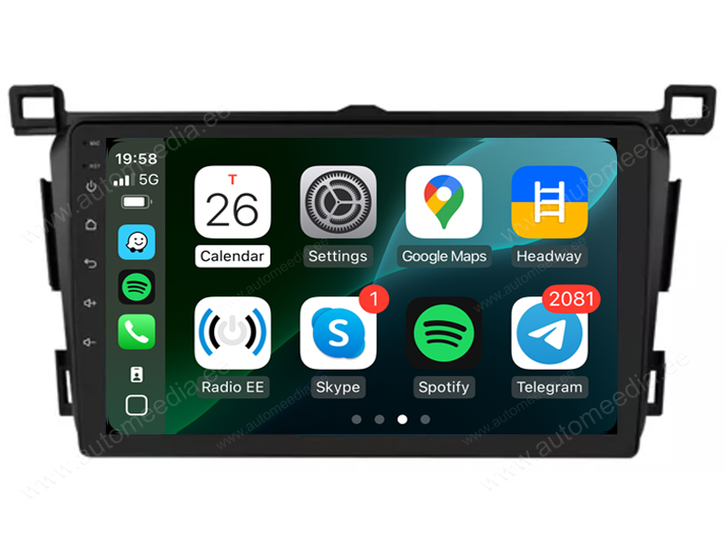 Toyota RAV4 (2013-2017) Android  | GPS autoraadio ja multimeedia keskus