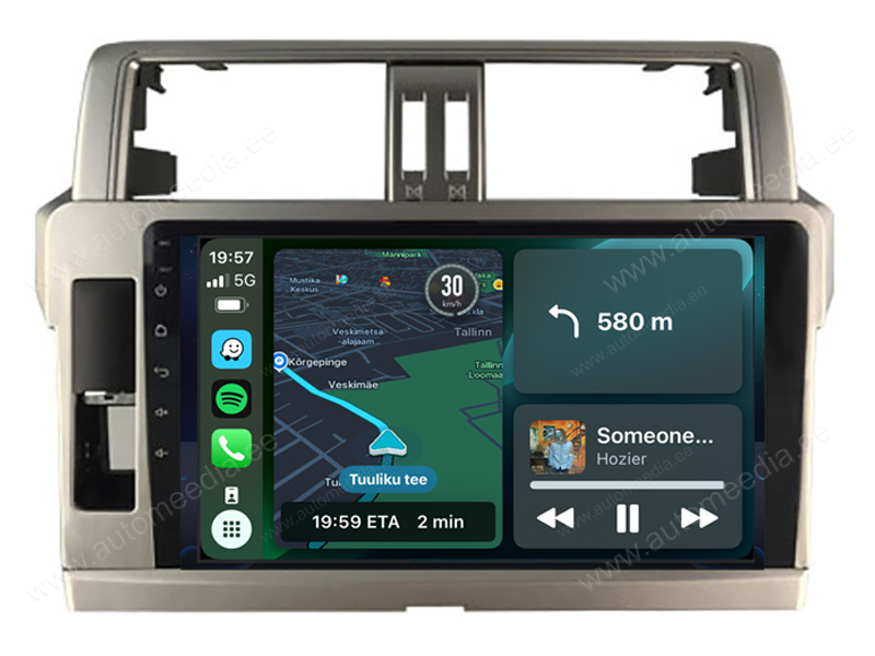 Toyota Landcruiser 150 (2014-2017) Android | auto GPS radio ja multimedia näyttösoitin
